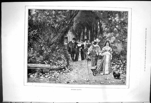 Original old antique print - original,