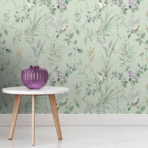 Mariko bird floral wallpaper - bird,