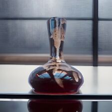 BON FORMA GUERNSEY POTTERY STONEWARE VASE - 15.5 cm Studio Pottery Drip effect