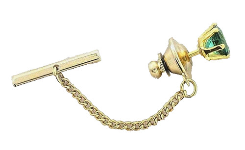 Tie tack green - tack,