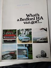 BEDFORD HA110 & HA130 VAN ORIGINAL  BROCHURE. 1971.