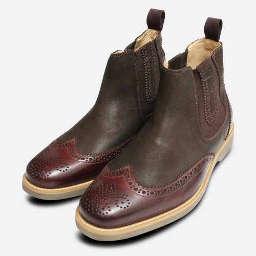 Burgundy waxy brown chelsea - &,
