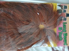 Ginger Mix Long Beard Tash Novelty Stag Prop Hippy Scotsman Caveman Tramp