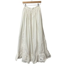 Vintage white cotton petticoat