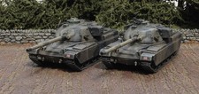 20MM 1/72 Modern Deagostini BAOR Chieftain MK V Tanks x 2. Lightly weathered.