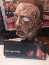 Horror Halloween Michael Myers Full Head Mask With Hair And Accessory Boxed