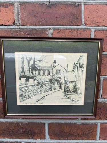 Vintage framed art sketch - framed,