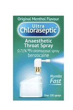3 x Ultra Chloraseptic Original Menthol Flavour Anaesthetic Throat Spray 15ml