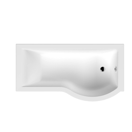Shaped shower bath rh - shower,