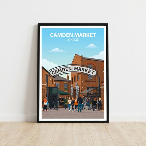 Camden market london - market,