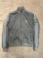 90s adidas denim safety - , jacket