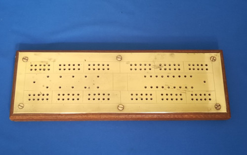 Vintage solid brass cribbage - vintage,