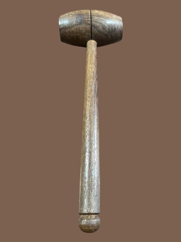 Old turned oak wooden - old,