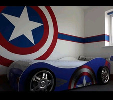 Captain America's Car children's single bed