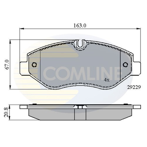Brake pads set for iveco - brake, daily