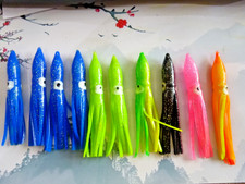 10x MIXED 9cm GLITTER SQUID