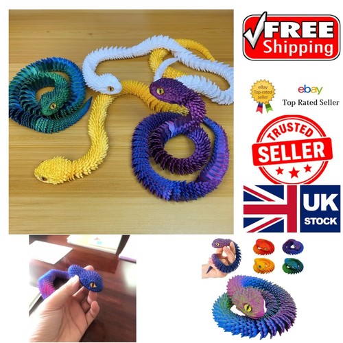 Colorful snake figurine - colorful,