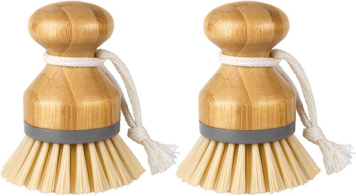 Bamboo palm brush dish scrub - brush,,
