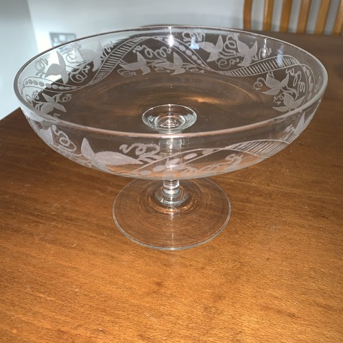Comport glass footed pedestal - comport,