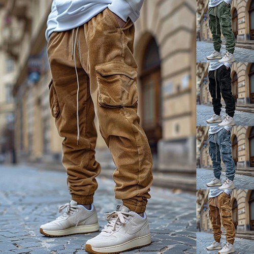 Mens corduroy velvet - velvet, joggers