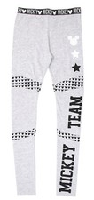 GIRLS LEGGINGS MICKEY MOUSE THEME GREY EX UK STORE 8 9 10 11 12 13 14 YEARS NEW