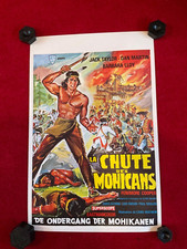 Original film poster La Chute des / Fall of the Mohicans, Belgian one 1 sheet