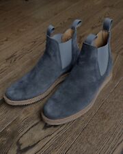 Viberg Chelsea Slate Calf Suede Vibran Mini Ripple Sole Men UK 8 - US 9 