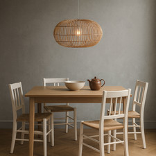 Searchlight 8656 Indoor Room Natural Rattan Shade Pendant, Ø 48cm (only Shade)