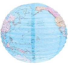  Globe Hanging Paper Lanterns Garden Earth Shaped Reusable Decorations