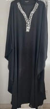 Women Black Abaya Jalabiya Jilbab Farasha XL