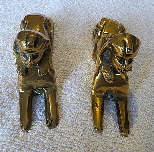 Pair vintage sphinx - vintage,