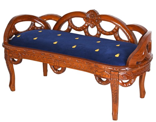 French bench mahogany boudoir - french,