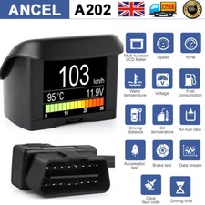 On-board Car Digital Computer Display Speed Fuel Consumption Temperature Gauge