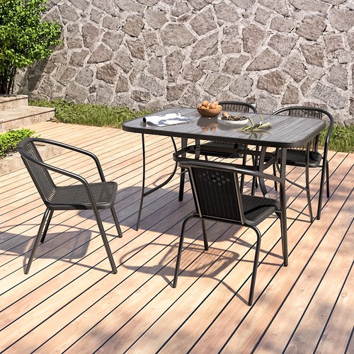 Garden stone wood grain glass - garden,