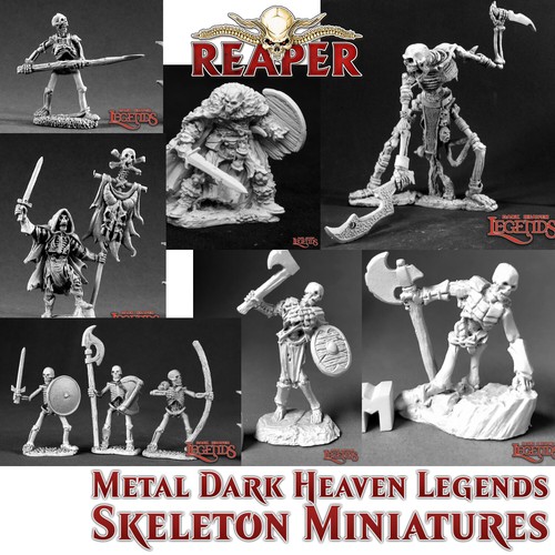 Reaper skeleton rpg miniatures - rpg,