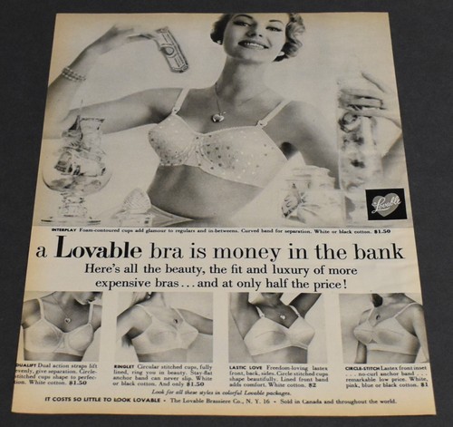 1959 print sexy lovable - ad,