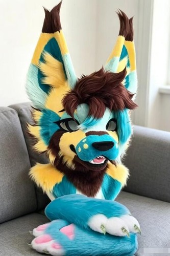Fursuit long haired - fursuit,