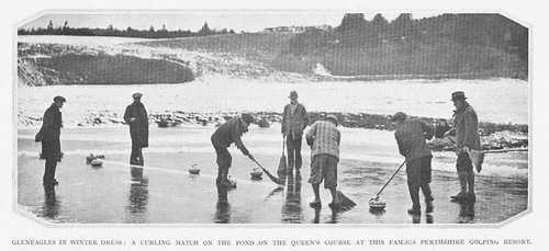 Curling the queen golf - on,