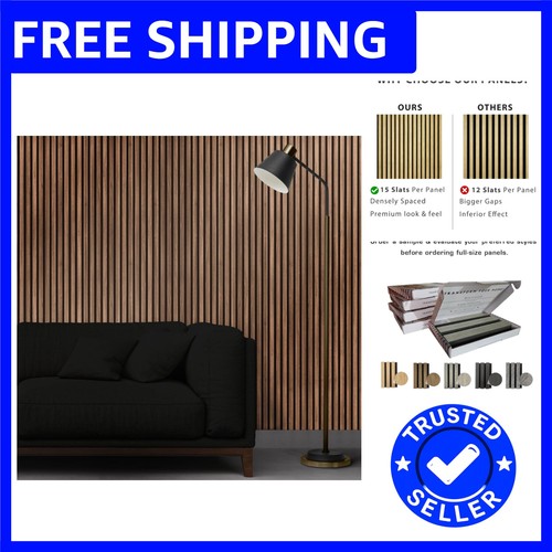 Modern slatted wood wall - wood,