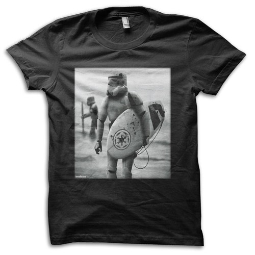 Stormtrooper surfing beach - surfing,