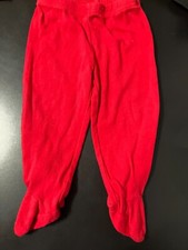 CHILD OF MINE 6-9 MONTH RED BABY PANTS WITH FEET