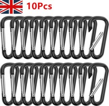(Pack of 10) Black Carabiner