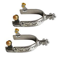2x Horse Spurs Western Cowboy Spurs for Training Boots Riding Equestrian
