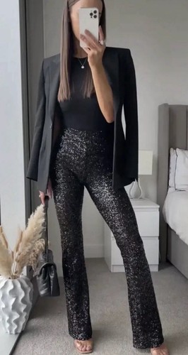 Zara woman black high waist - zara,