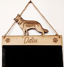 German Shepherd Rosette Holder Dog Puppy Rosette Holder Oak Veneer