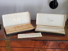 2x Empty Vintage Parker Pen Boxes