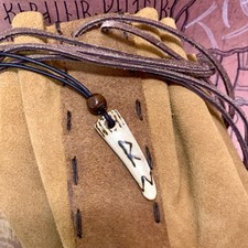 Viking Pendant Carved Deer
