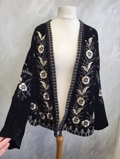 Monsoon Black Velvet Open