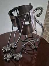  Dog Sitting Metal Wine Bottle