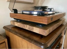 Oak Hardwood Hi-fi Isolation Stand Turntable Speaker Amp Riser Podium Stand